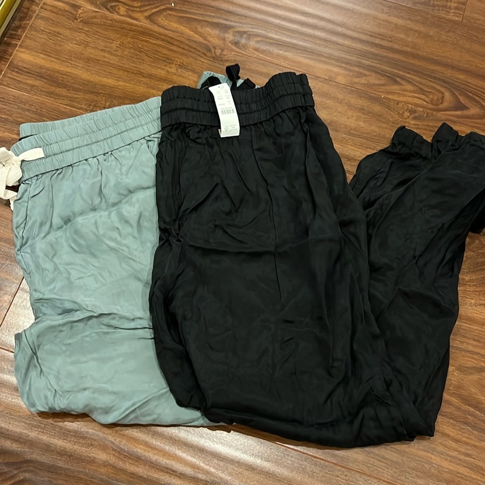 NWT 2 pair JCREW cupro joggers